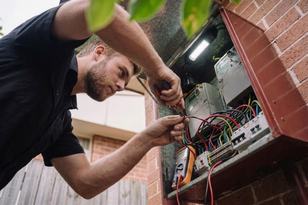 Chippendale electrician performing electrical work